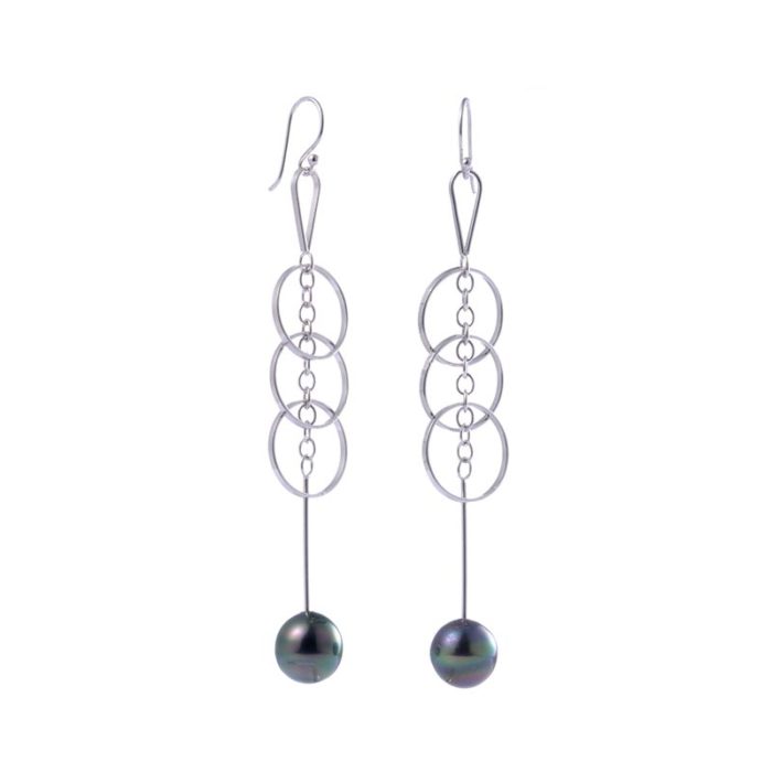 Saturns Three Rings Earrings